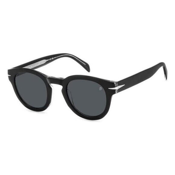 A0622Z New DAVID BECKHAM Black Square 7041/S Flat 7C5IR Sunglasses Women - Picture 1 of 4